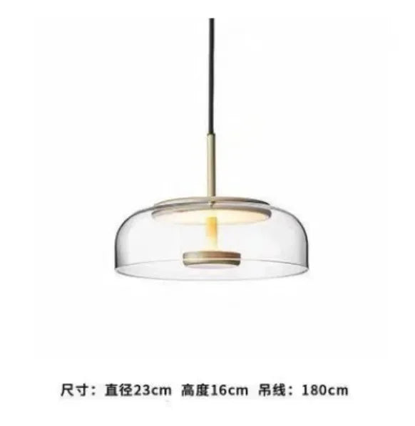 Nordic Glass Pendant Chandelier for Bedroom, Bar, and Restaurant