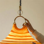 Liftable Trumpet Chandelier: Minimalist LED Pendant Lamp for Dining Room & Bedroom