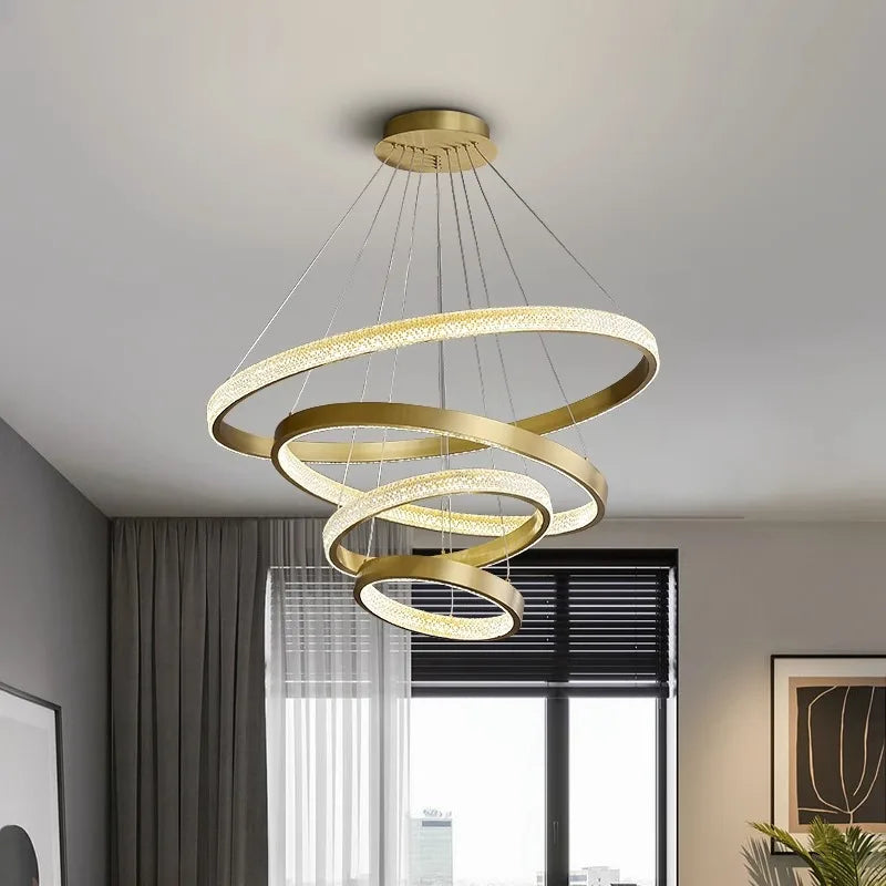 Crystal Chandelier for Living and Dining Room, Luxury Pendant Light for Home Décor