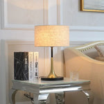 Fabric Desk Lamp: Minimalist American Style for Study & Bedroom