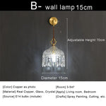 Luxure Crystal Chandelier: Modern Copper Ceiling LED Light Fixture for Living Room