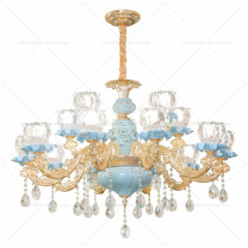 Modern Crystal Chandelier for Living Room Dining French Luxury Bedroom