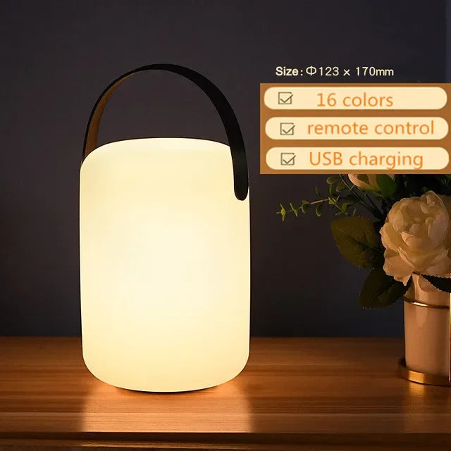 LED Night Light: Portable & Rechargeable for Home, Camping, and Outdoors
