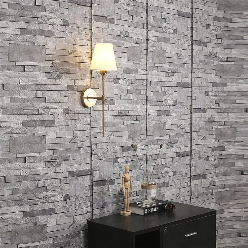 Flared White Wall Sconce Lamp for Bedroom, Bathroom & Mirror Lighting