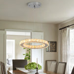 Crystal Pendant LED Chandelier for Modern Living Room Kitchen Decor