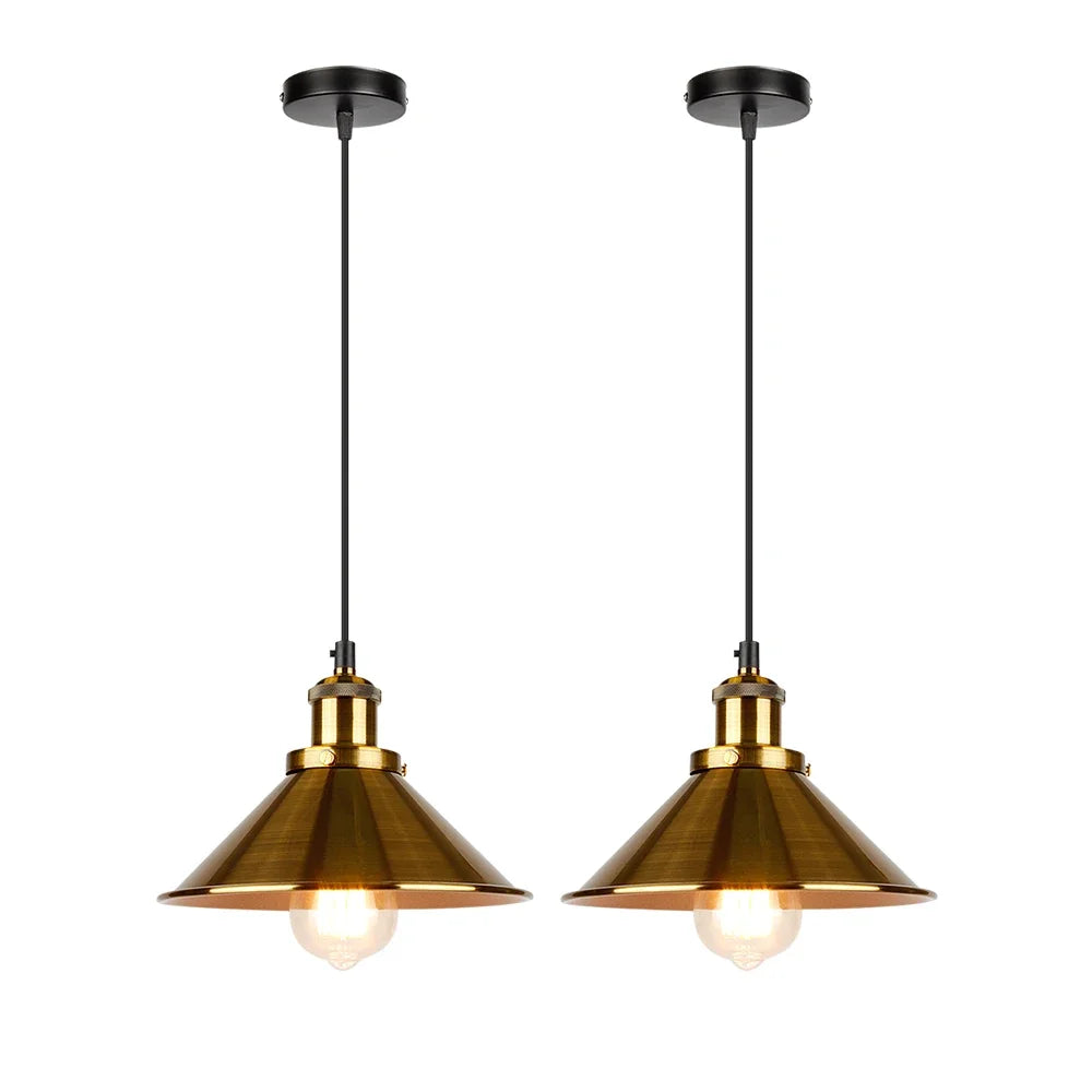 Vintage Industrial Chandelier - Retro Loft 3-Head Pendant Lamp in High-Quality Black Gold Finish