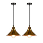 Vintage Industrial Chandelier - Retro Loft 3-Head Pendant Lamp in High-Quality Black Gold Finish