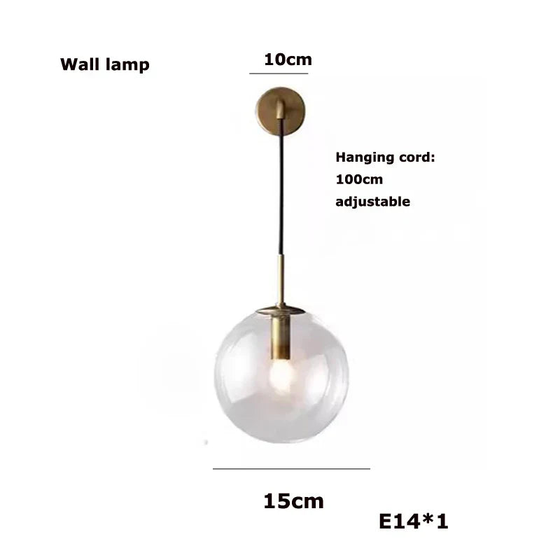Clear Glass Bubble G4 LED Dandelion Chandelier - Gold/Silver/Black Hardware