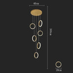 LED Pendant Lights: Modern Minimalist Hanging Chandelier for Living & Dining Room