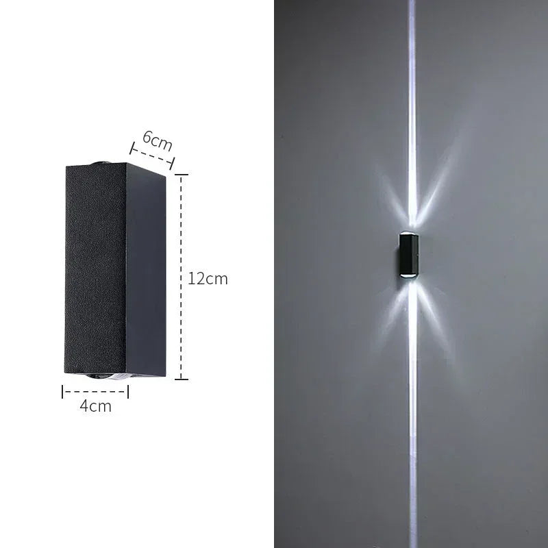 Aluminum Waterproof Porch Spot Wall Lamp: High Power Indoor Outdoor Light