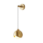 Copper Strip Wall Lamp Modern Nordic Style for Bedroom and Restaurant