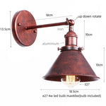 Afralia™ Pink Retro LED Wall Light Fixture - Industrial Vintage Ambient Luminaire