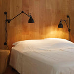Gras BL Wall Lamp: Adjustable Chrome Long Arm Reading Light