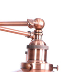 Afralia™ Dual Head LED Wall Light Pink Industrial Bedside Lamp