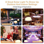 Solar Stone Light: Waterproof LED Lamp for Outdoor Patio, Yard, Garden, Lawn