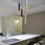 Small Chandelier Art Marble Terrazzo Single Head Pendant Light