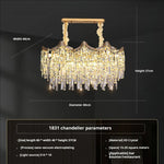 Tassel Crystal Chandelier: Postmodern Luxury Lamp for Living Room, Bedroom, and Restaurant