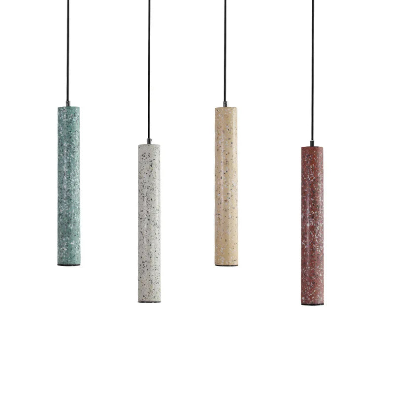 Afralia™ Terrazzo LED Pendant Lamp Industrial Decor Nordic Modern Lighting