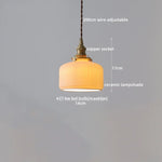 Japanese Style LED Pendant Lamp Copper Glass Hanging Light Fixtures