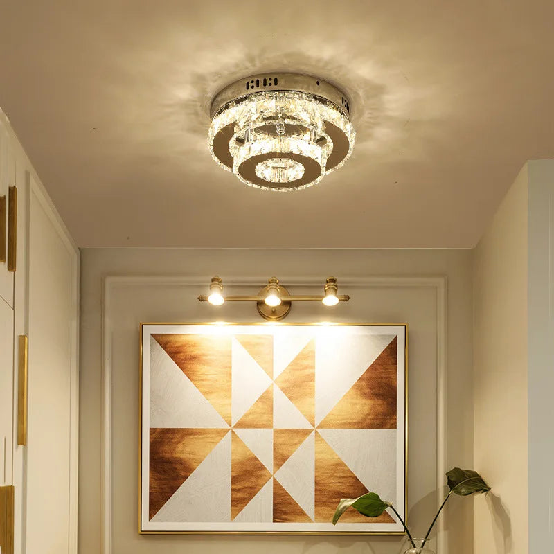 Crystal LED Ceiling Lamps Modern Chandeliers for Home Room Decor