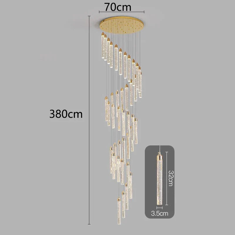 Nordic Home Decoration Stair Chandelier Living Room Dining Ceiling Light