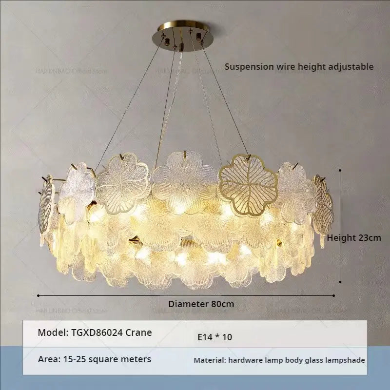 Crystal Chandelier: French Modern Light Luxury for Living Room, Dining Room, Bedroom