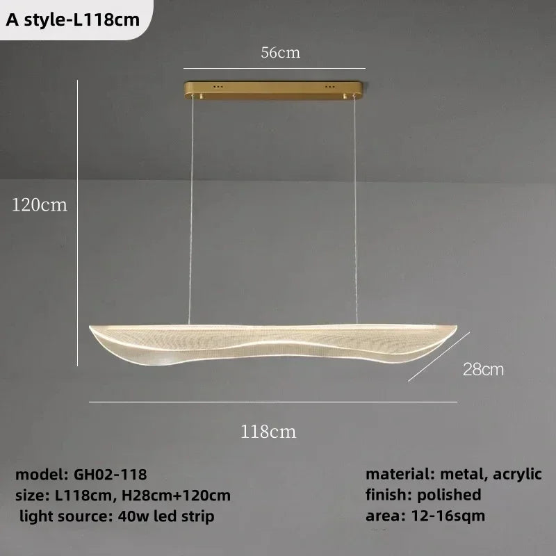 Nordic Simplicity LED Chandelier for Living Room and Kitchen décor