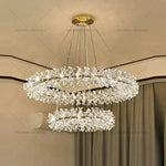 Crystal Chandelier for Living and Dining Room High-End Elegant Bedroom Lighting