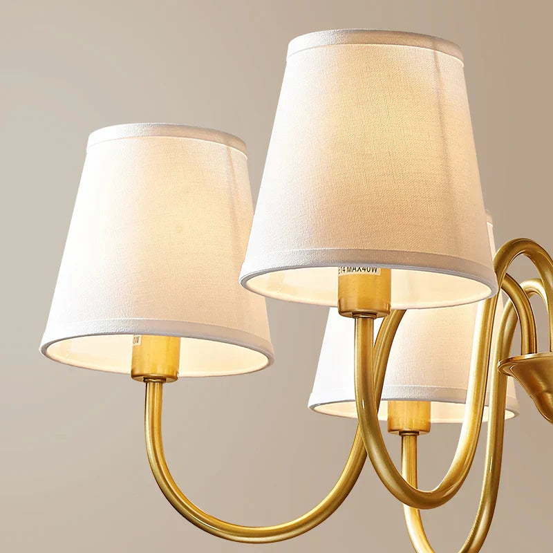 Copper American Chandelier: Modern Luxury for Living Room, Bedroom, and Restaurant