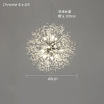 Dandelion Crystal Ceiling Lamp Chandelier for Bedroom Dining Room Kitchen Island