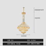 Crystal Chandelier for High-End Designer Duplex Living Room
