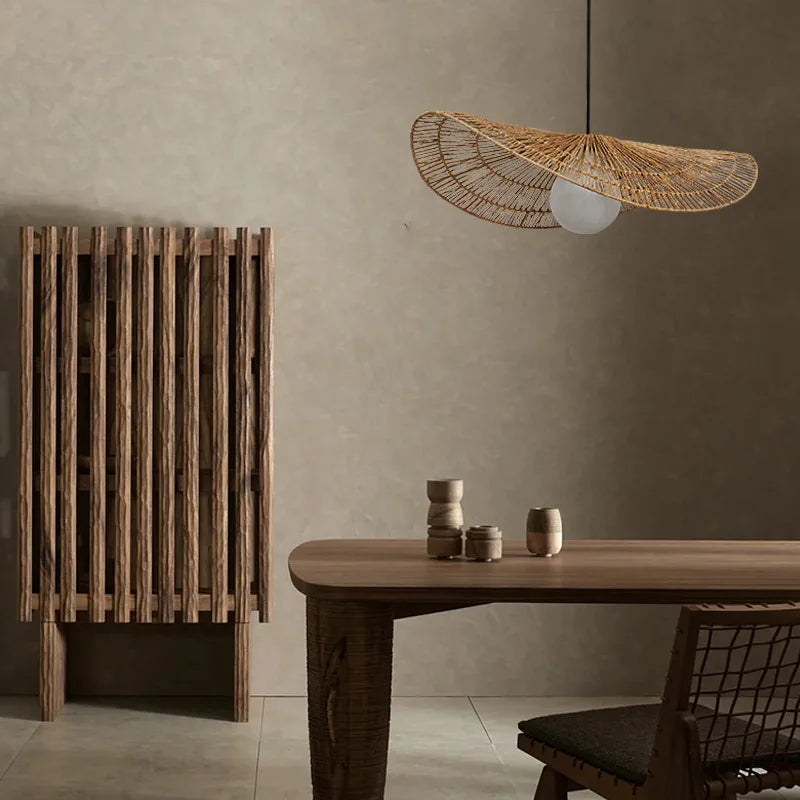 Rattan Pendant Lights, Creative Dining Room Chandeliers for Home Decor