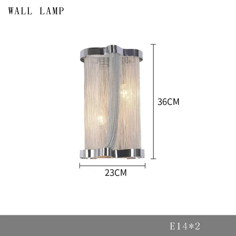 Modern Chain Chandelier for Luxury Dining Table and Home Decor