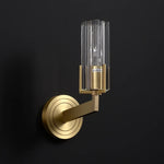 Modern Brass Wall Sconces Glass Wall Lighting for Living Room and Bedroom