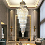 Nordic Duplex Villa Crystal Chandelier for Luxury Spaces
