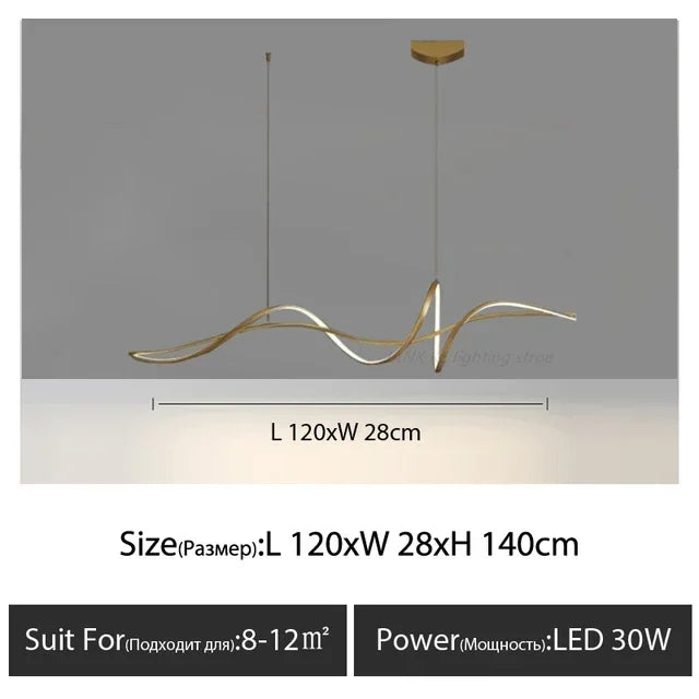 Aluminum Pendant Light Chandelier for Kitchen Dining Room Decoration