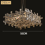 Modern Crystal Chandelier: Elegant Lighting Fixtures for Living, Dining, and Bedroom