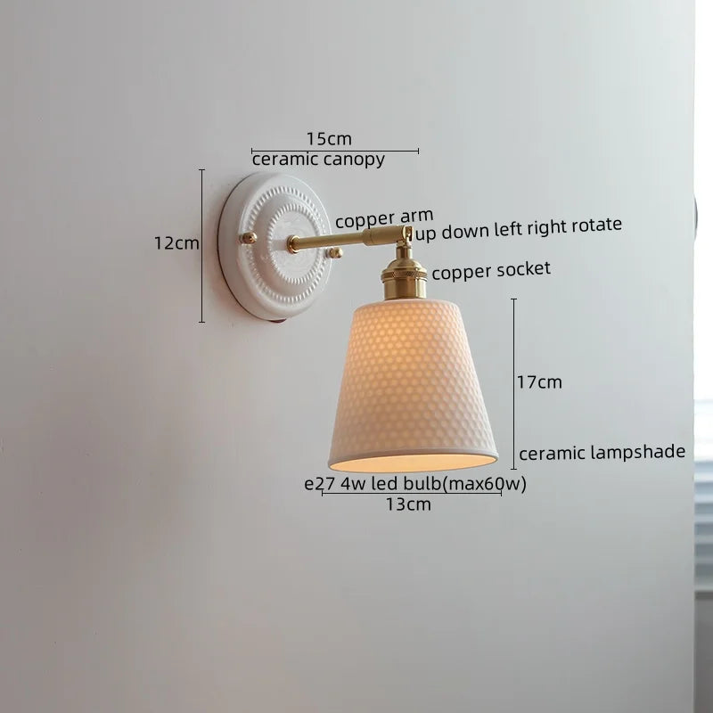 Modern Ceramic LED Wall Lamp for Home Decor