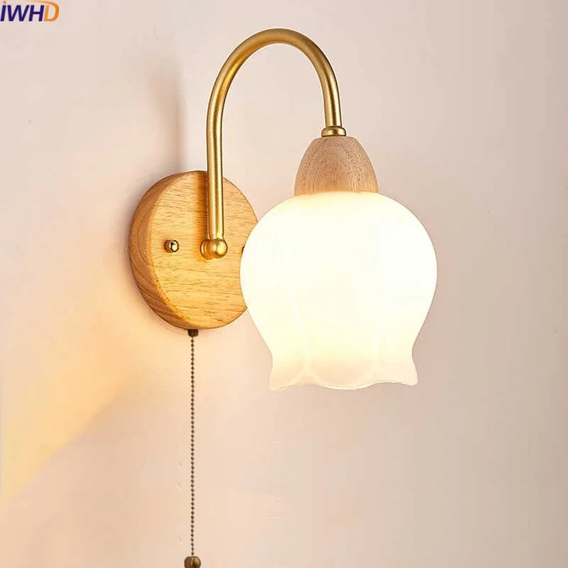 LED Wall Lamps: Nordic Modern Design for Home Decor, Living Room, Bar, Stair - Pull Chain Switch