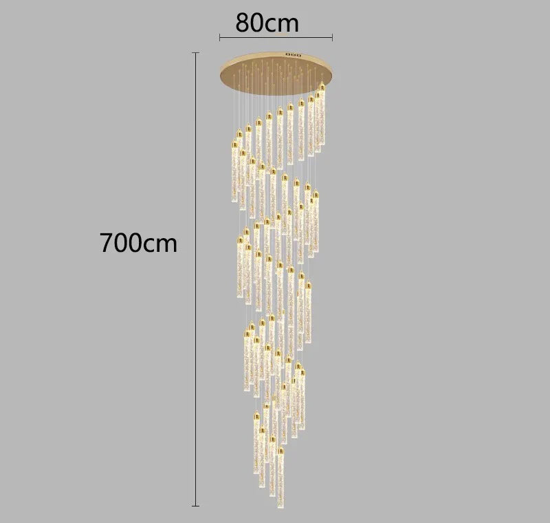 Nordic Home Decoration Stair Chandelier Living Room Dining Ceiling Light