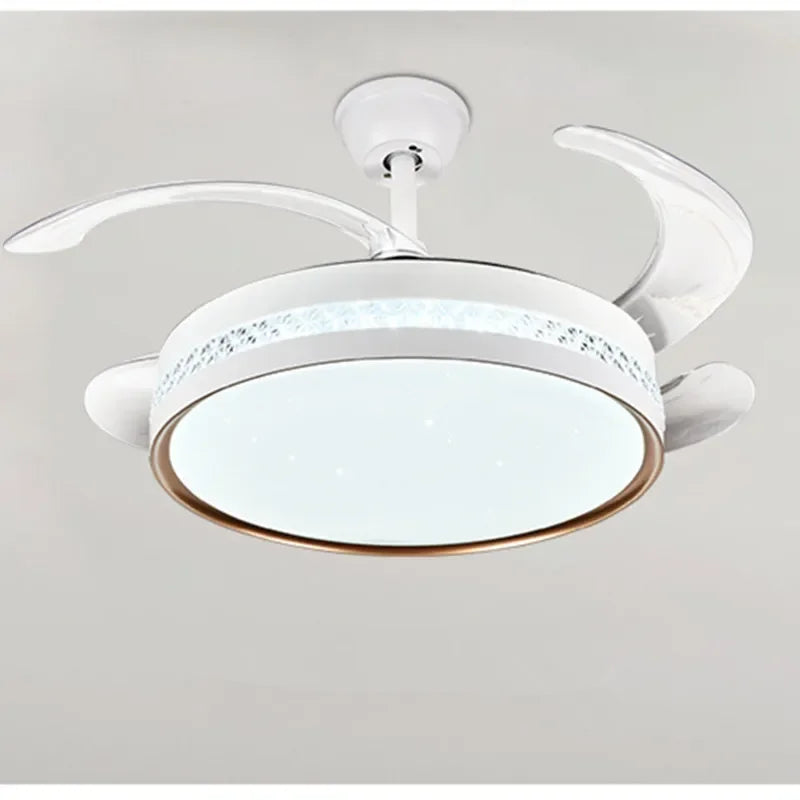Modern Minimalist Integrated Ceiling Fan Lamp