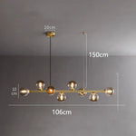 LED Pendant Chandeliers for Modern Living and Dining Room Lighting