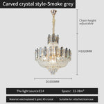 French Bead Chain Crystal Chandelier for Luxury Spaces