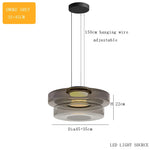 Glass Plate Ceiling Pendant Lights LED Fixture