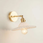 Afralia™ Green Glass LED Wall Light Fixture | Modern Nordic Pull Chain Lamp
