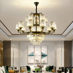 Zen Crystal Chandelier: Modern Luxury Living Room Dining Room Lamp