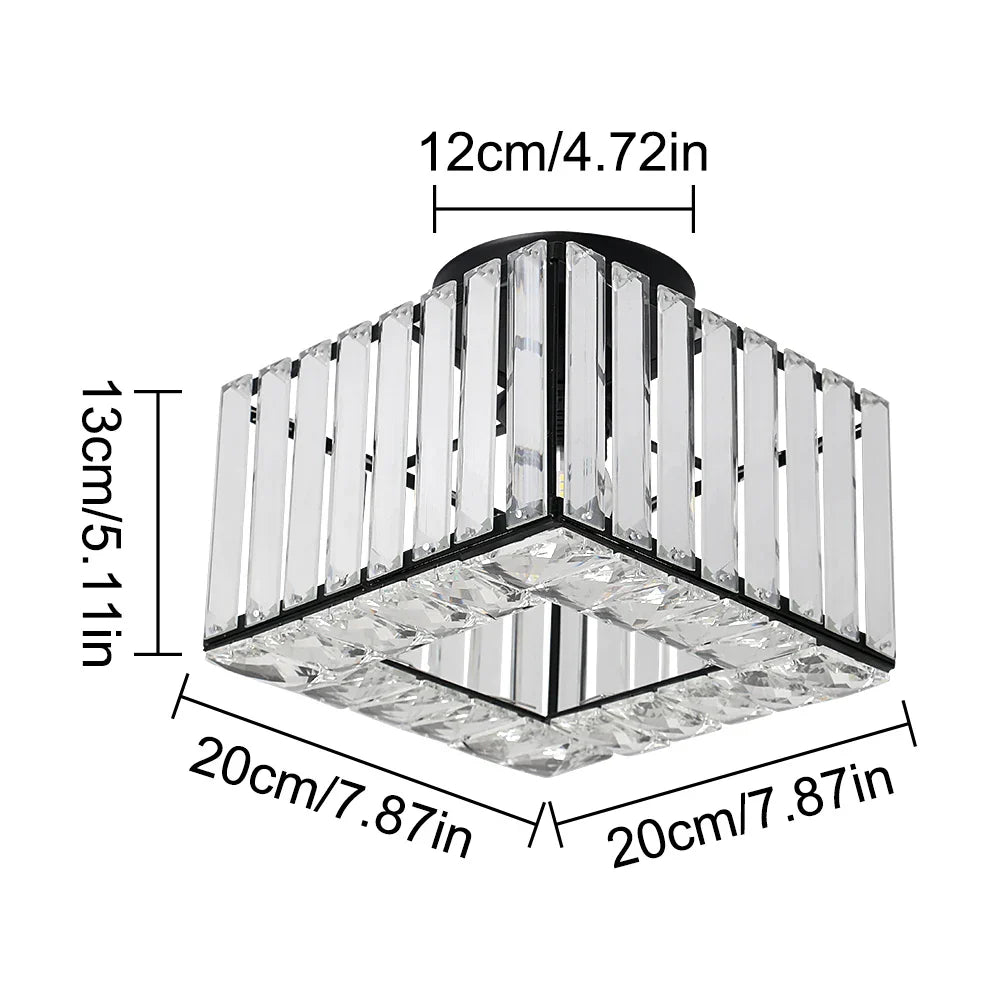 Crystal LED Pendant Light for Kitchen Dining Living Room