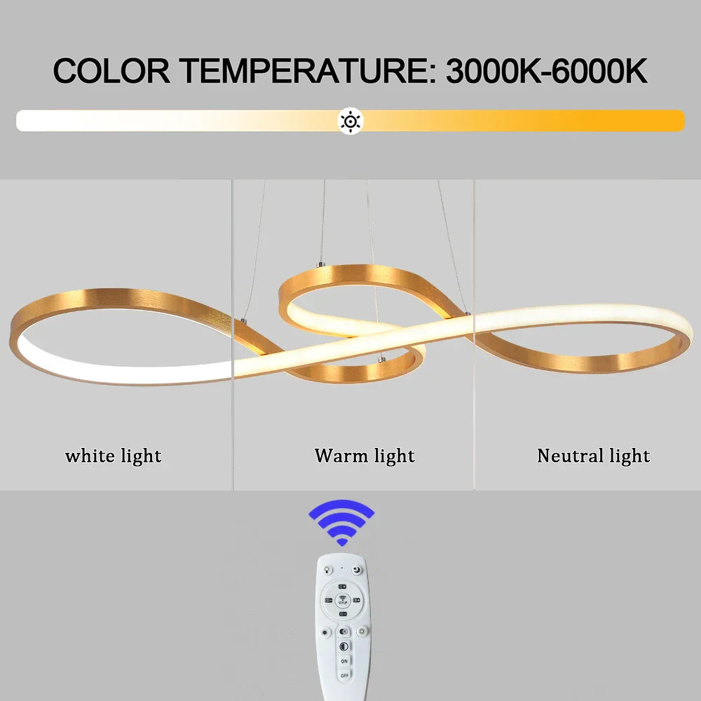Minimalist LED Pendant Light for Dining Room, Nordic Art Design Ceiling Lamp