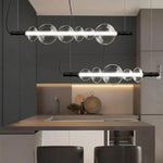 Modern Glass LED Pendant Light for Living and Dining Room Bedroom Chandelier