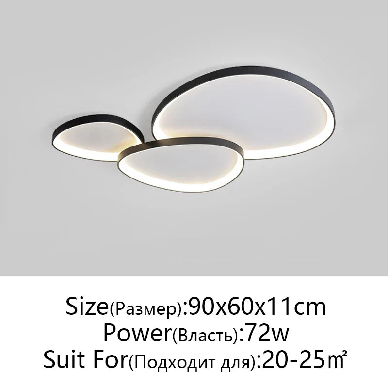 LED Chandelier: Modern Indoor Lighting Fixture for Bedroom, Kitchen, Living Room